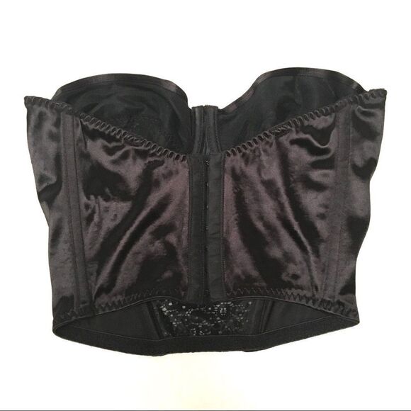 Vintage Cacique satin & lace underwire bustier 36C - Picture 3 of 9